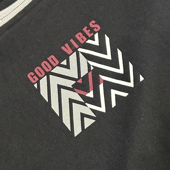 George Boys Black Grey Quarter Zip Hoodie Sweatshirt Size 10-12 - Picture 4 of 7